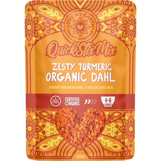 Quick Stix Mix Organic Dahl Zesty Turmeric