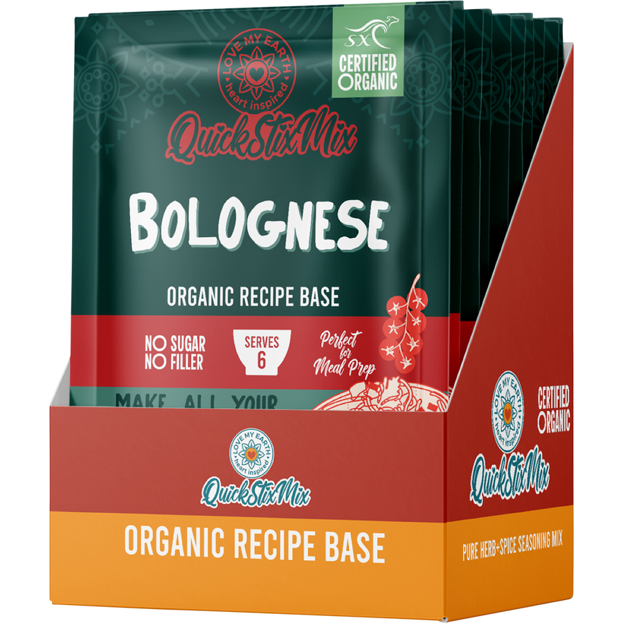 Love My Earth Quick Stix Mix Organic Recipe Base Bolognese