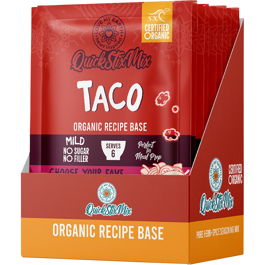 Love My Earth Quick Stix Mix Organic Recipe Base Taco