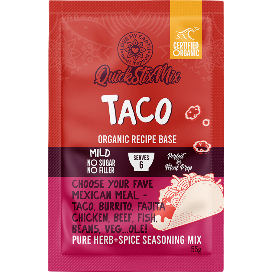 Love My Earth Quick Stix Mix Organic Recipe Base Taco