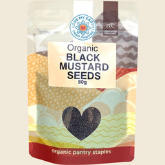Love My Earth Organic Black Mustard Seeds, 80g pouch