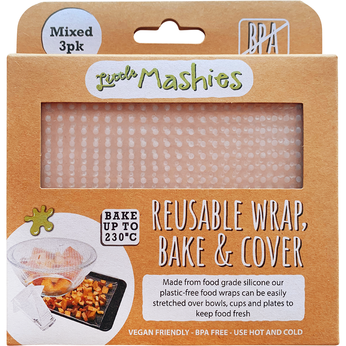 Reusable Wrap, Bake & Cover S, M & L