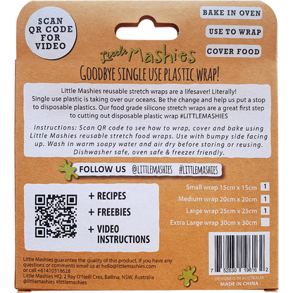 Reusable Wrap, Bake & Cover S, M & L