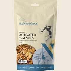 Live Wholefoods Organic Activated Walnuts, 120g bag
