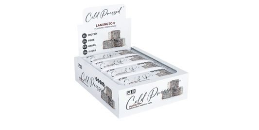 Fibre Boost Cold Pressed Lamington flavoured Protein Bar