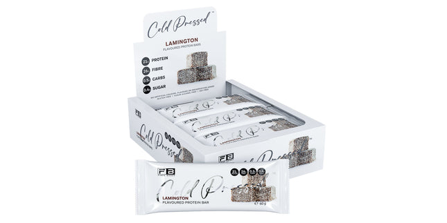 Fibre Boost Cold Pressed Lamington flavoured Protein Bar
