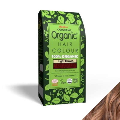 Radico organic hair colour light brown powder 100g