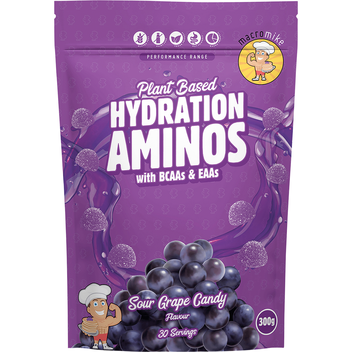 Plant Based Hydration Aminos Sour Grape Candy