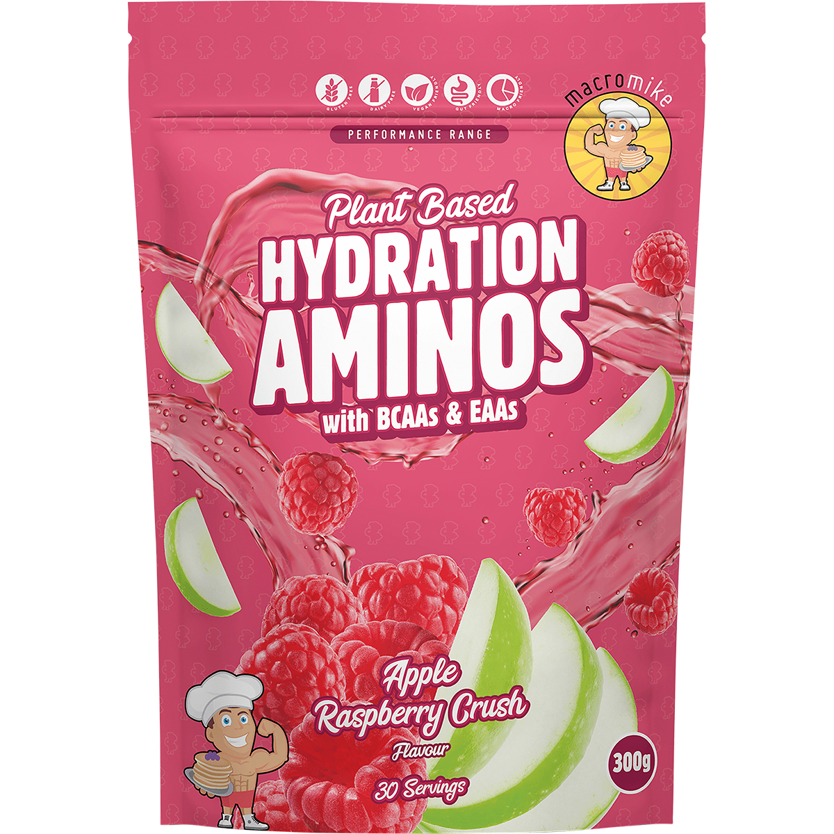 Plant Based Hydration Aminos Apple Raspberry Crush