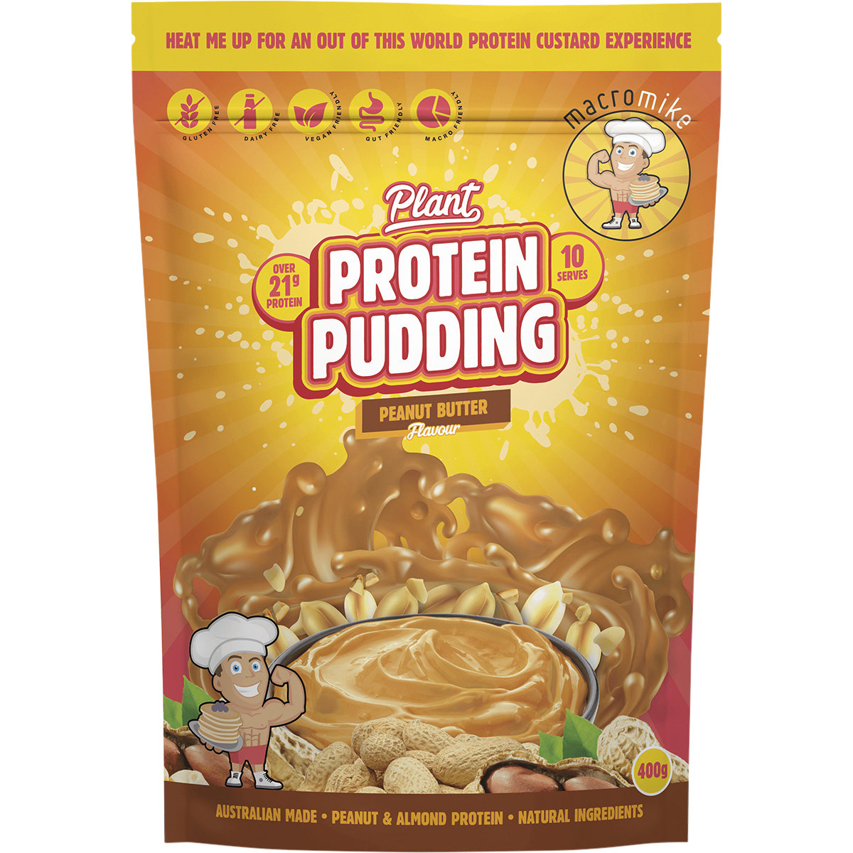 Plant Protein Pudding Choc Peanut Truffle Fudge
