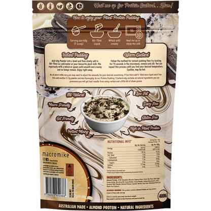 Plant Protein Pudding Cookies & Cream