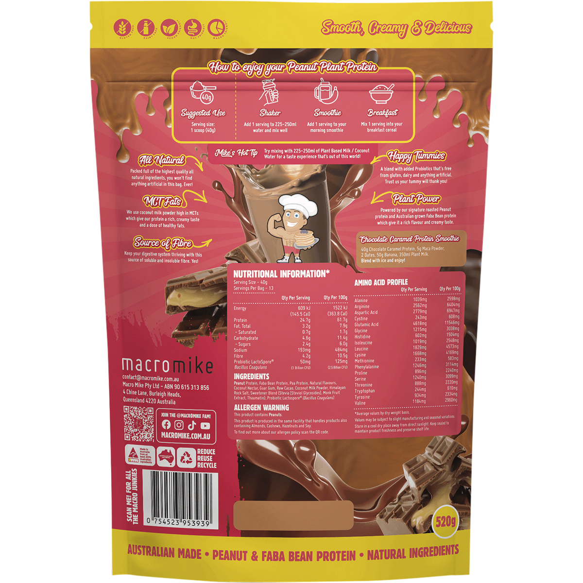 Peanut Plant Protein Chocolate Caramel