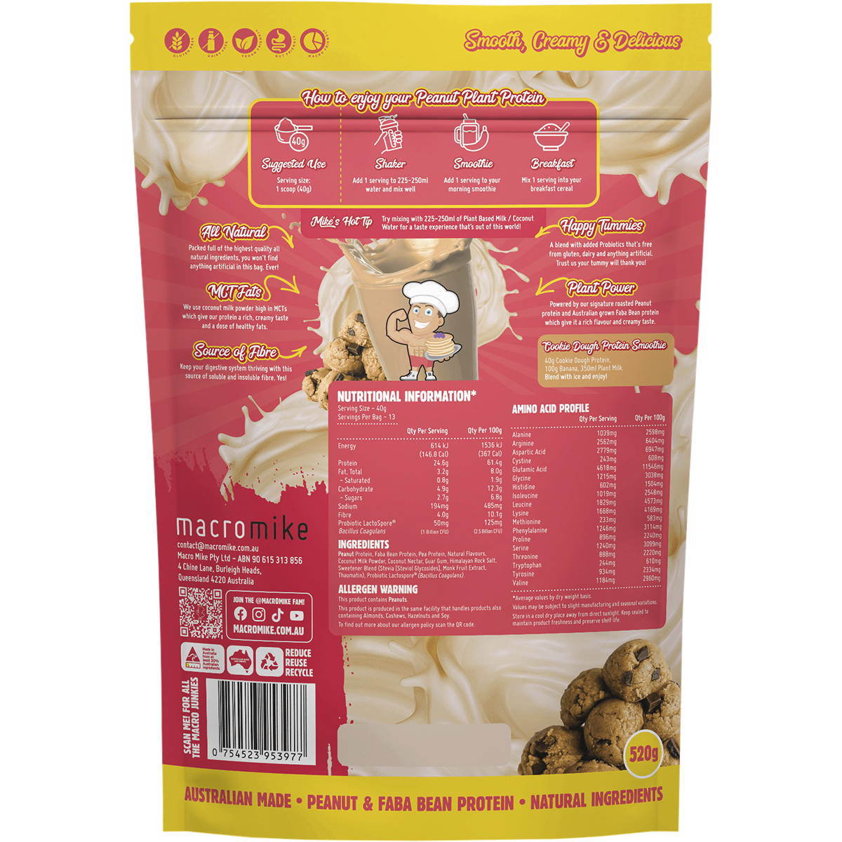 Peanut Plant Protein Cookie Dough