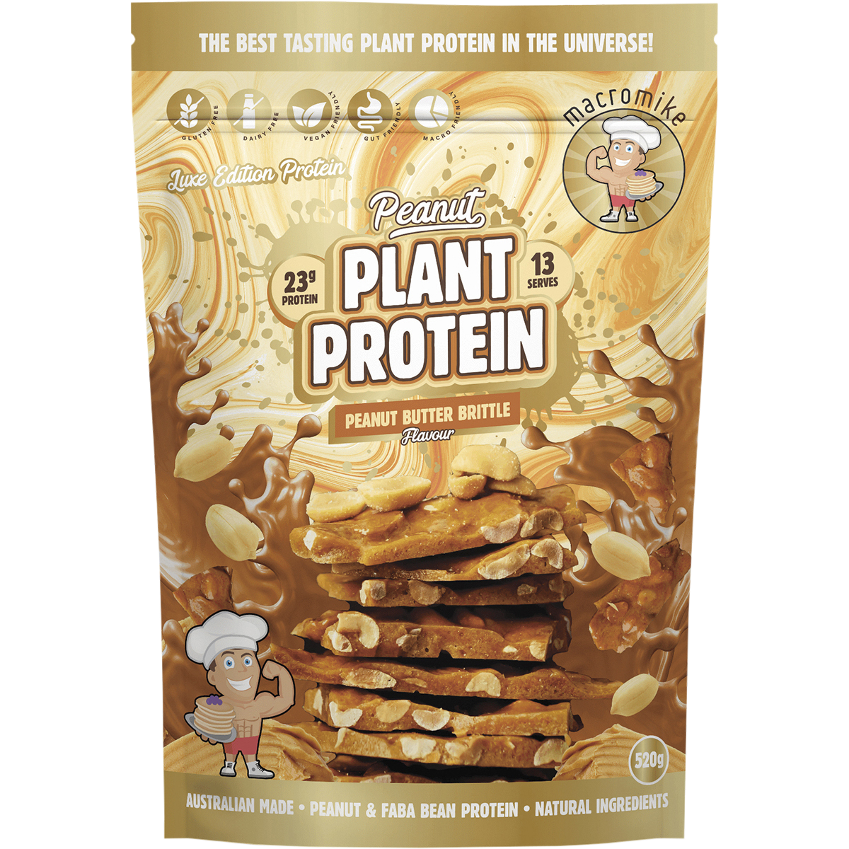Peanut Plant Protein Peanut Butter Brittle