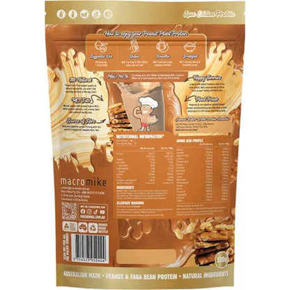 Macro Mike Peanut Plant Protein Peanut Butter Brittle 520g