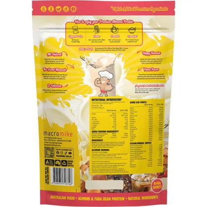 Macro Mike Premium Almond Protein Sample Pack 8x40g