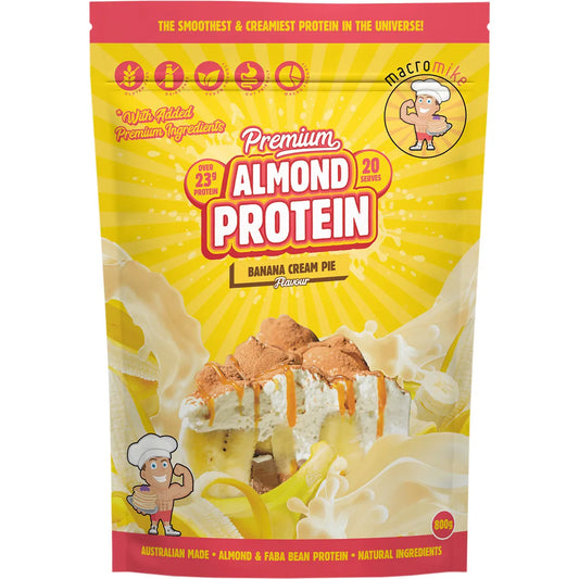 Macro Mike Premium Almond Protein Banana Cream Pie 800g