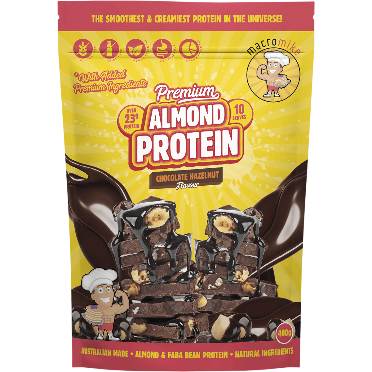 Premium Almond Protein Chocolate Hazelnut