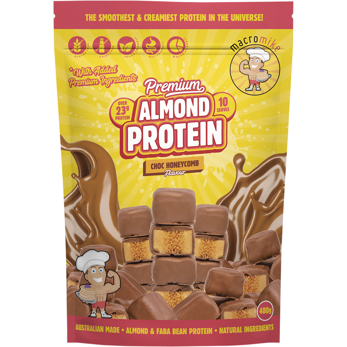 Premium Almond Protein Choc Honeycomb