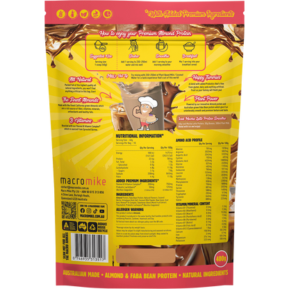 Premium Almond Protein Iced Mocha Latte