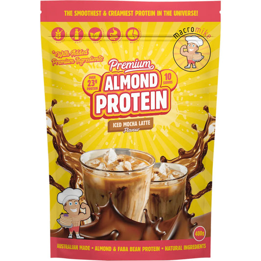 Macro Mike Premium Almond Protein Iced Mocha Latte