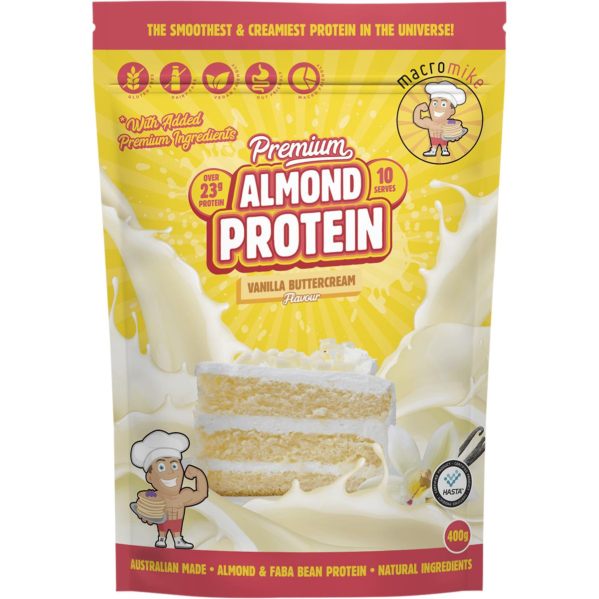 Premium Almond Protein Vanilla Buttercream