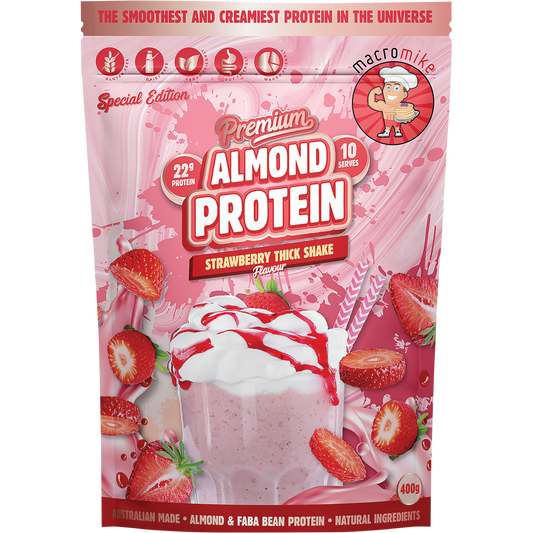 Premium Almond Protein Strawberry Thick Shake
