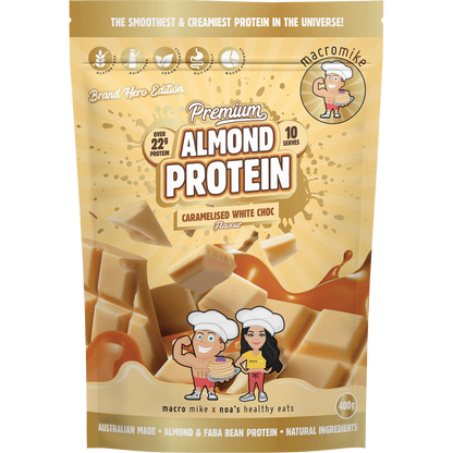 Premium Almond Protein Caramelised White Choc