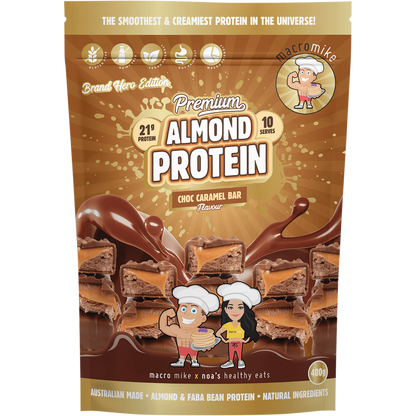 Premium Almond Protein Choc Caramel Bar