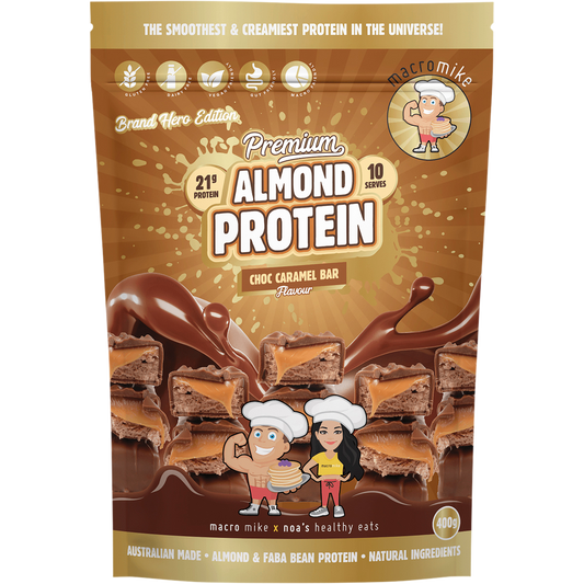 Premium Almond Protein Choc Caramel Bar