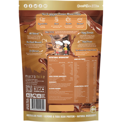 Premium Almond Protein Choc Caramel Bar