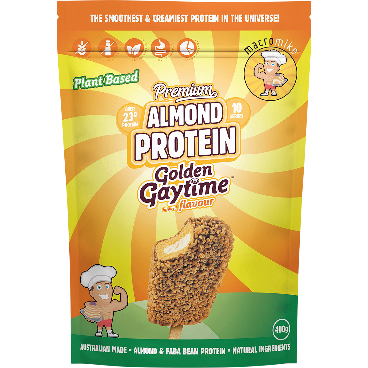 Premium Almond Protein Golden Gaytime