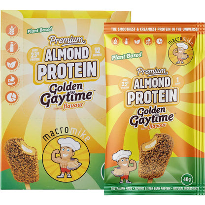 Macro Mike Premium Almond Protein Golden Gaytime