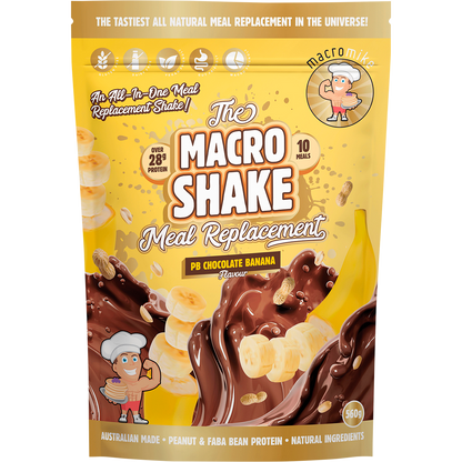 The Macro Shake Meal Replacement PB Chocolate Banana
