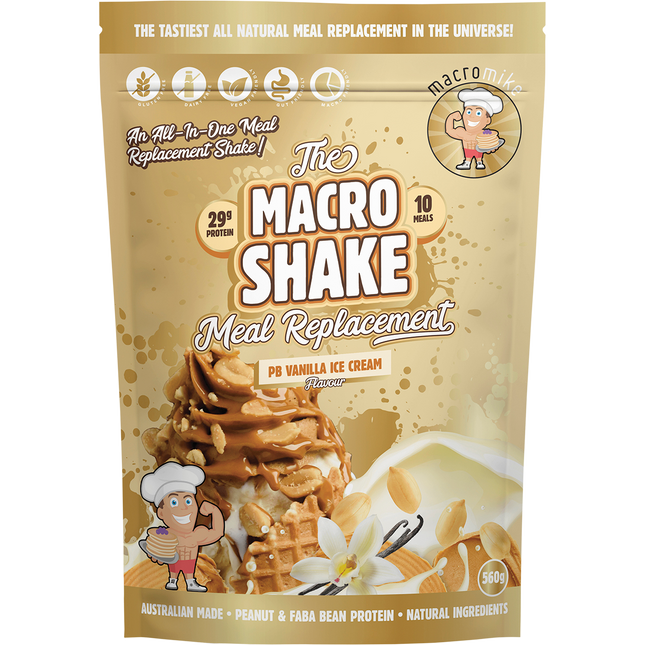 The Macro Shake Meal Replacement PB Vanilla Ice Cream