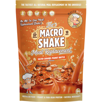 The Macro Shake Meal Replacement Salted Caramel Peanut