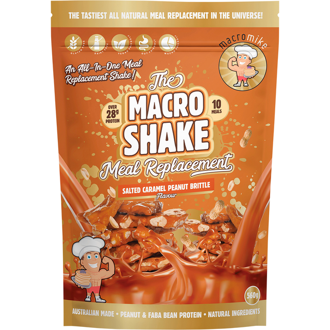 The Macro Shake Meal Replacement Salted Caramel Peanut