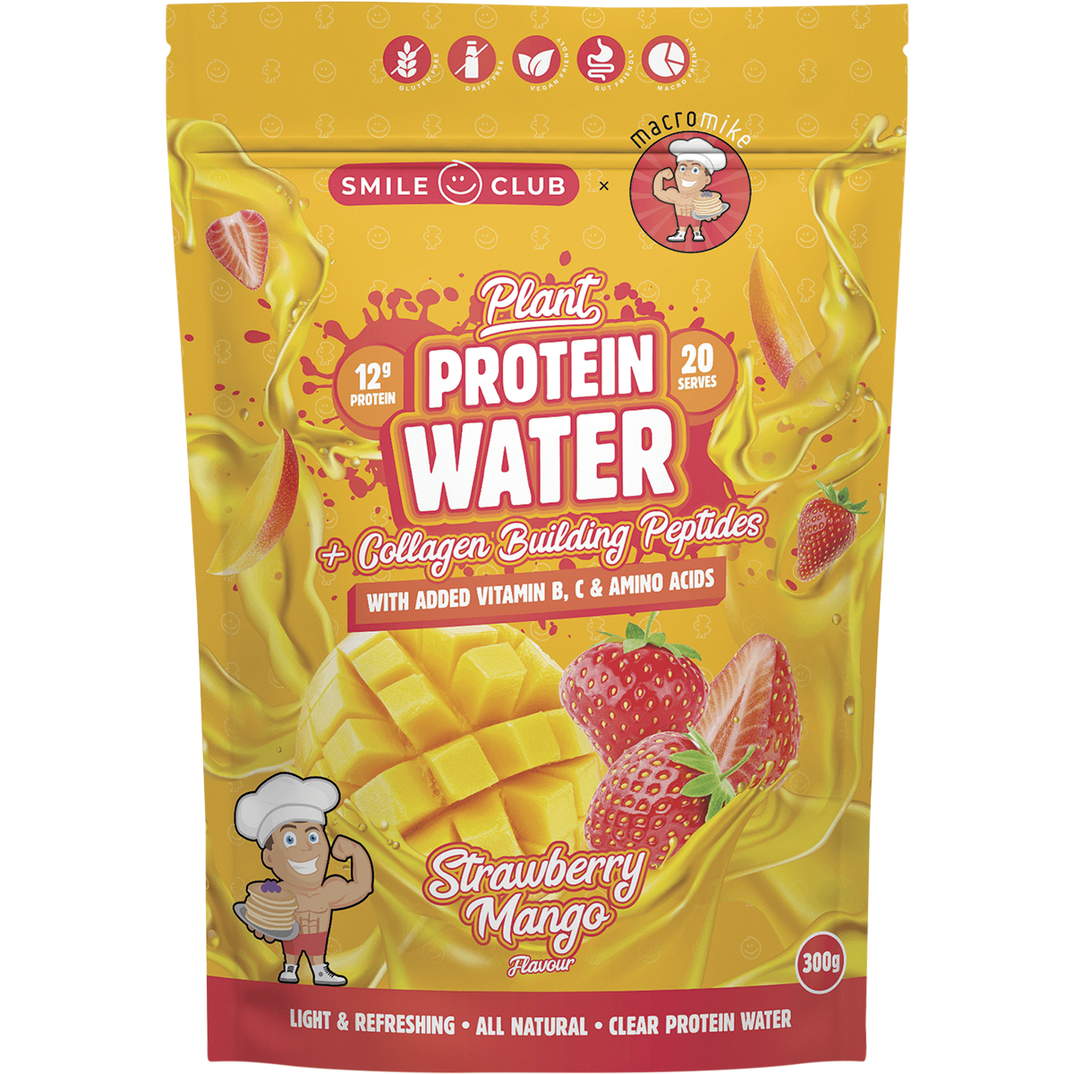 Plant Protein Water Strawberry Mango