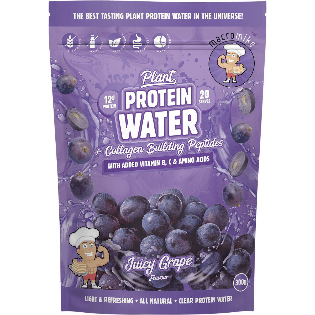 Plant Protein Water Juicy Grape