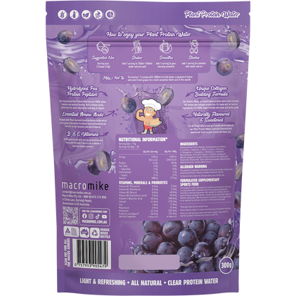 Plant Protein Water Juicy Grape