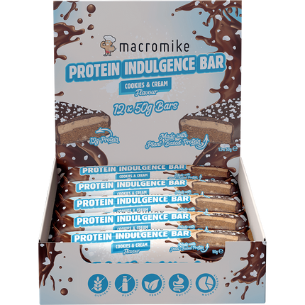 Protein Indulgence Bar Cookies & Cream - Box