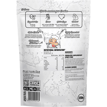 Plant Based Creatine Monohydrate Unflavoured