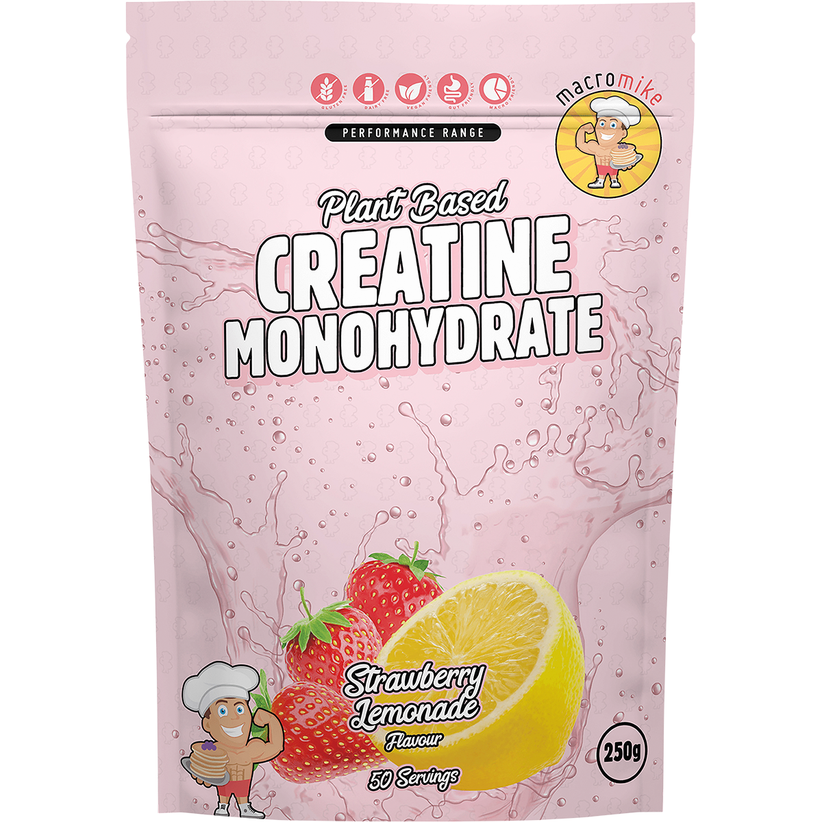 Plant Based Creatine Monohydrate Strawberry Lemonade