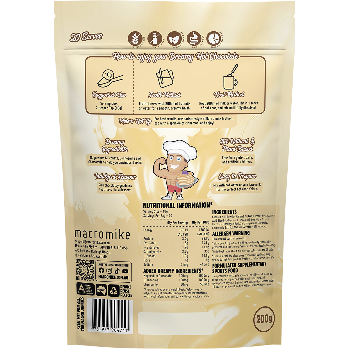 Dreamy Hot Chocolate Creamy White Choc