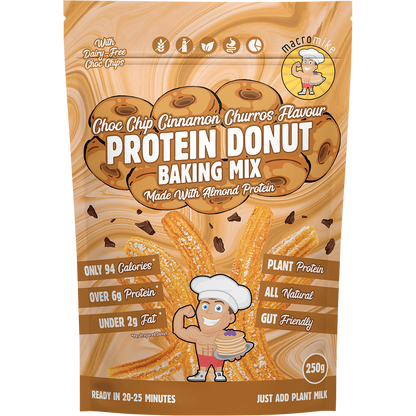 Protein Donut Baking Mix Choc Chip Cinnamon Churros
