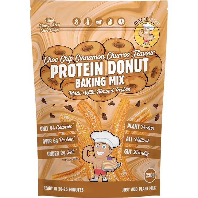 Protein Donut Baking Mix Choc Chip Cinnamon Churros