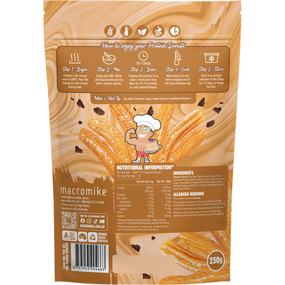 Protein Donut Baking Mix Choc Chip Cinnamon Churros