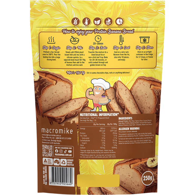 Protein Banana Bread Baking Mix