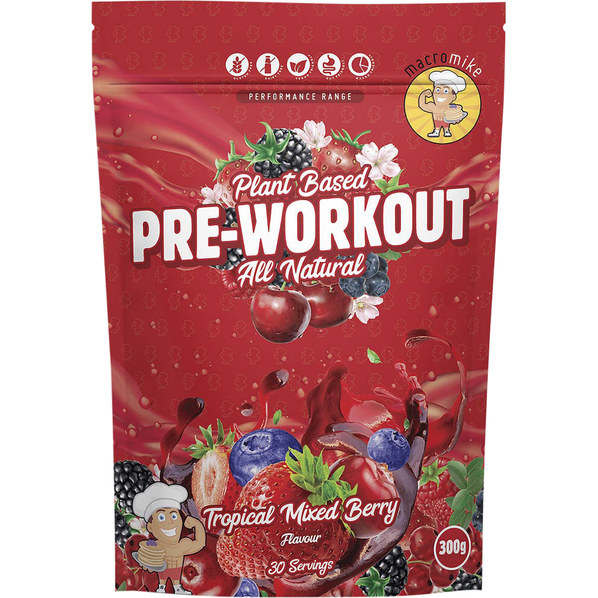 Pre Workout Tropical Mixed Berry