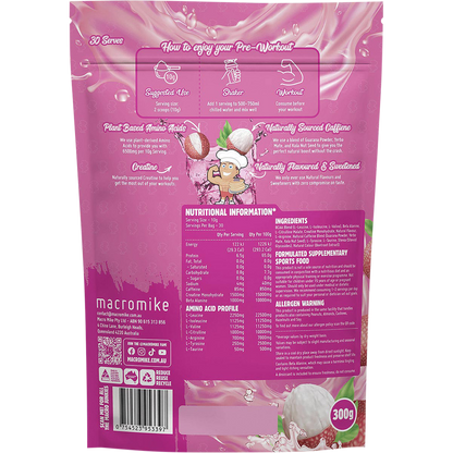 Pre Workout Lychee Berry